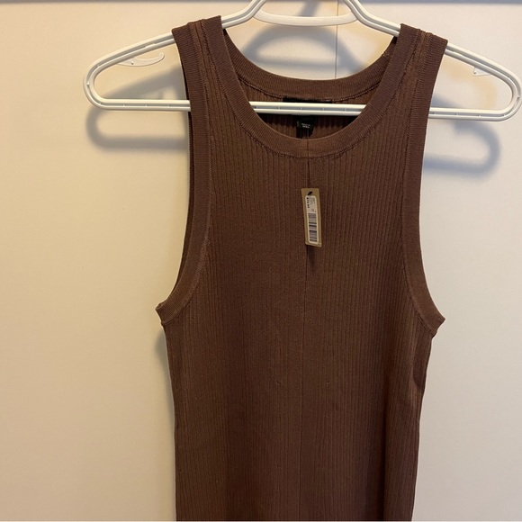 NWT RW&CO Dusty Rose Knit Sleeveless Fit And Flare Crew Neck Dress Size Small - Picture 6 of 7